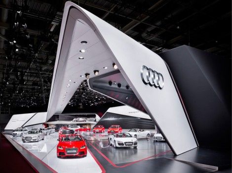 奧迪展臺，奧迪展臺設(shè)計(jì)，奧迪