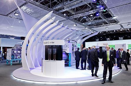 展臺設(shè)計(jì)，展臺搭建，多邊形展臺